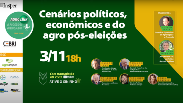 Cenários políticos, econômicos e do agro pós eleições