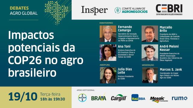 Impactos potenciais da COP26 no agro brasileiro