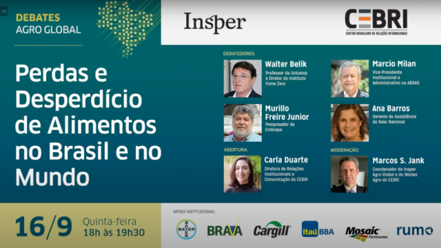 Perdas e desperdício de alimentos no Brasil e no mundo