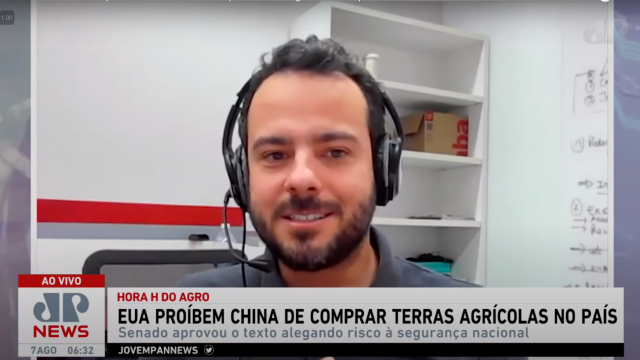 Kellen Severo: EUA proíbem China de comprar terras agrícolas no país