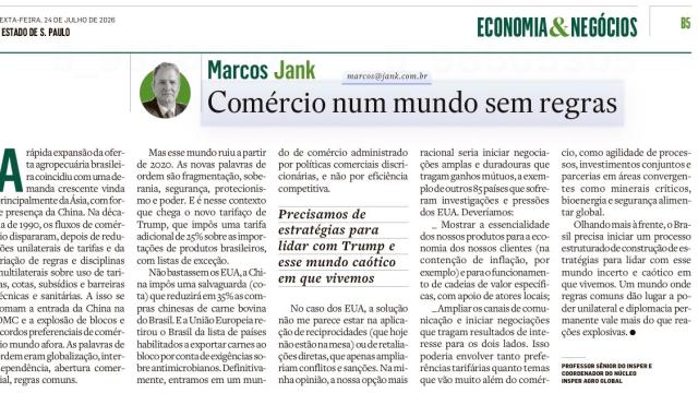 O comércio agrícola navega num mundo sem regras e incerto