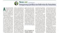 Inseguranças jurídicas na hidrovias da Amazônia