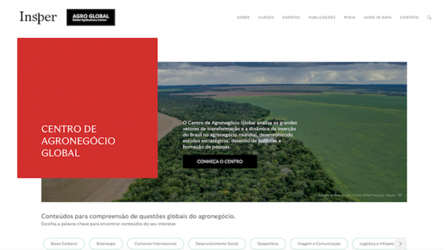 Insper Agro Global lança novo site e projeto de conteúdo