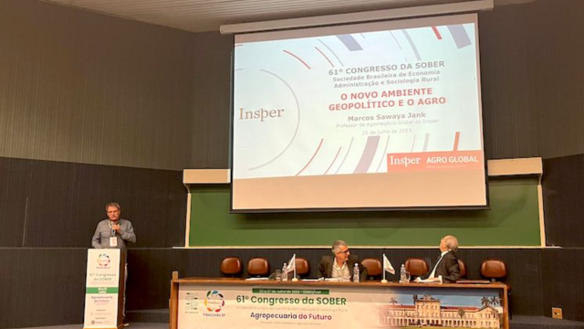 Insper Agro Global apresenta estudos no 61º Congresso da SOBER