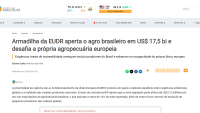 Armadilha da EUDR aperta o agro brasileiro em US$ 17,5 bi e desafia a própria agropecuária europeia